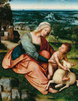 Quentin Matsys Madonna and Child with the Lamb.